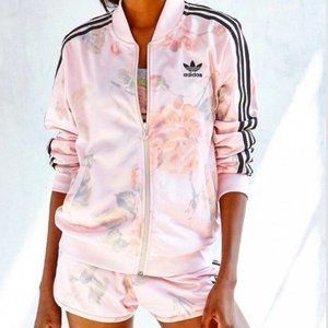 floral adidas jacket